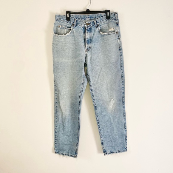 COPY - ✨LLBEAN Classic Vintage Super-Worn Broken-In Jeans Size 35x30 Unisex✨ - Picture 3 of 15